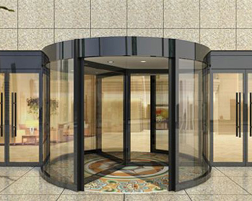 玻璃旋转门