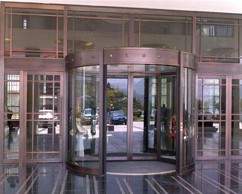 玻璃旋转门