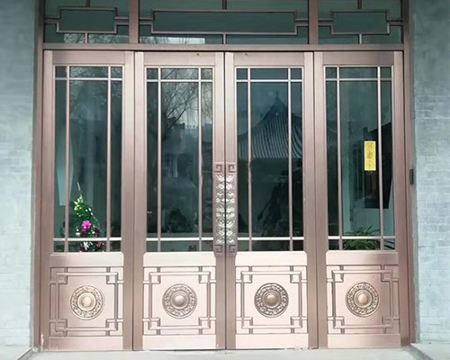 不锈钢玻璃地簧门